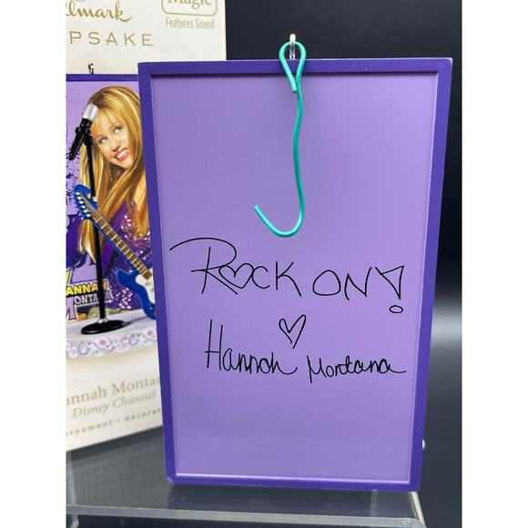 Hallmark Christmas Keepsake Ornament Hannah Montana Disney Channel Magic Sound - Picture 7 of 8